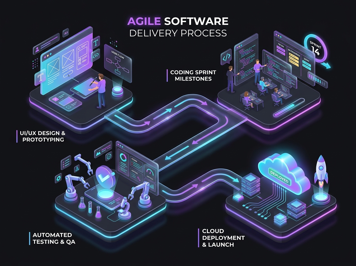 Our Agile Software Delivery Process - Discovery, Sprints, QA & Cloud Deployment