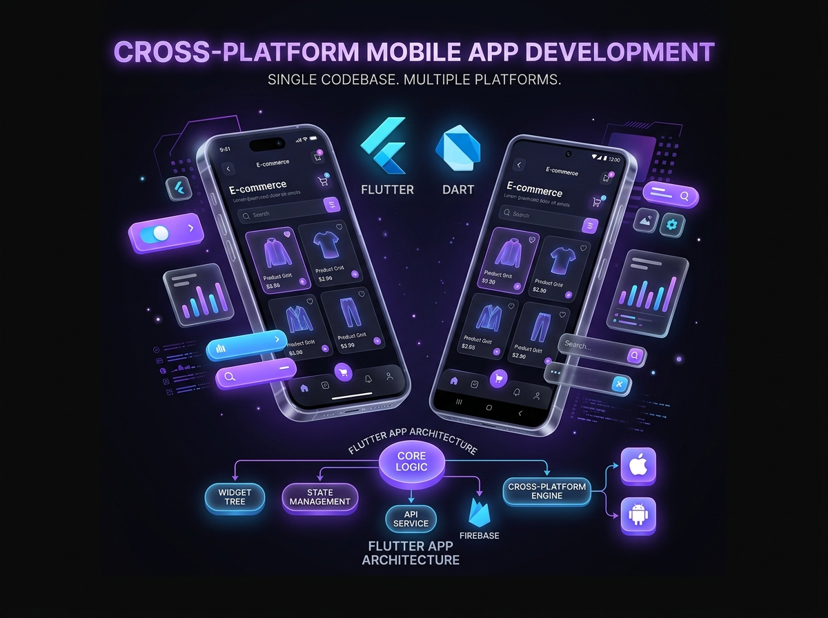 Cross-Platform Mobile Development - Flutter & Dart Mobile Apps